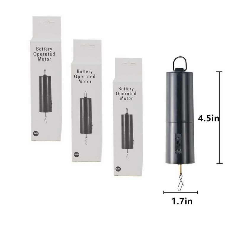 FENELY Wind Spinner Motor Battery Operated for Hanging Display Yard