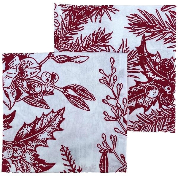 Christmas Napkin - Cotton Napkins for Christmas-Themed Dining Table Setting