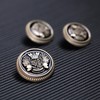 MASONEE 14 Pieces Gold Zinc Alloy Blazer Buttons, 23mm &