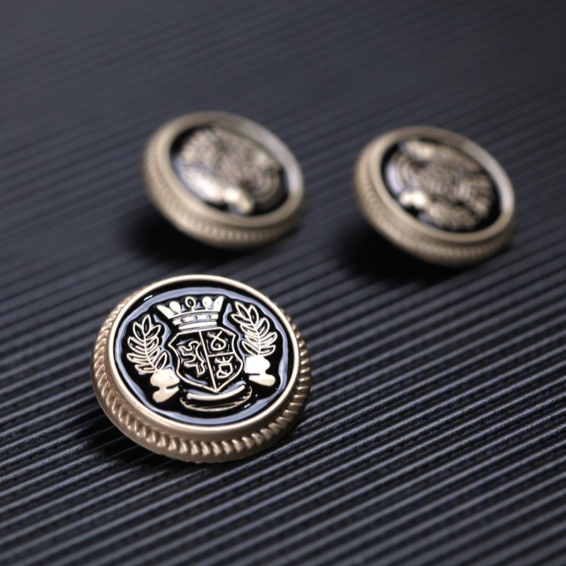 MASONEE 14 Pieces Gold Zinc Alloy Blazer Buttons, 23mm &