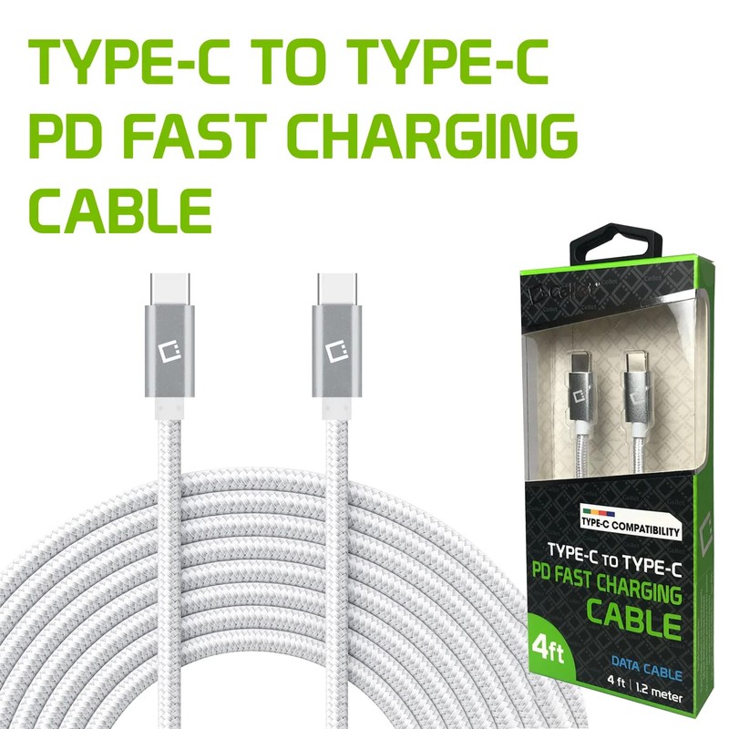 Dual USB-C/PD 60W Fast Charging Cord Compatible with Sony SRS-XG300