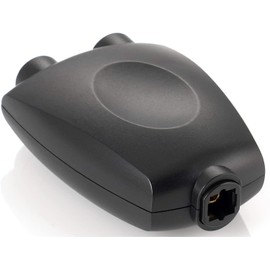 PremiumCord Toslink Passive Signal Combiner/Splitter TOS F - 2X TOS F, Female to Female, Colour Black