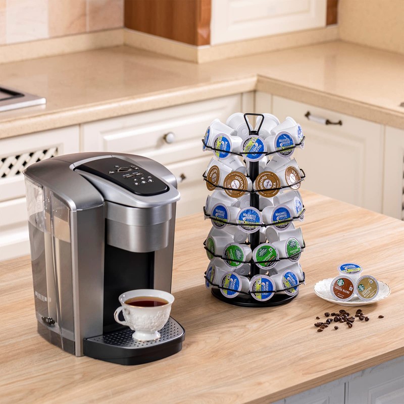 ZCDCP K cup Holder Carousel 5 Tier Coffee pod holder