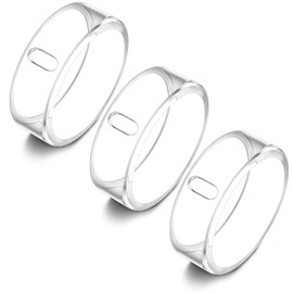 3 Pack Cover Compatible with Oura Ring Gen 4/Oura Ring Gen 3 Horizon/Heritage, Surport Charging with Cover on, Anti-Scratch TPU Protector for Men Women (Size 12, Clear*3)