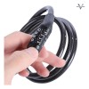 Candado Cadena Gomia Negro 1.2m Combinación Para Bicicleta Moto VRVALUE