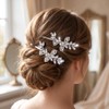 Silver Rhinestone Hair Clips, Elegant Crystal Bridal Hair Accessories