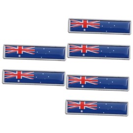 SUPVOX 3sets Car Sticker Flag Stickers Car Metal Decal Creative Decorative Sticker for Office 2pcs*3