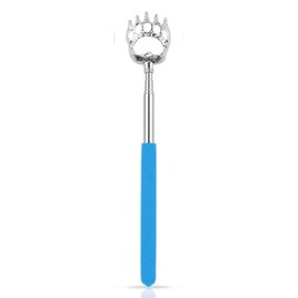 Generic Caribbean Coastal Delights - Bear Claws Metal Back Scratchers/Hand Massager Extendable Telescopic(1-Pack) (blue)