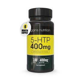 5-HTP High Strength | 6 Months Supply | 180 Tablets | 400mg | Sleep, Anxiety, Stress & Mood | 5HTP