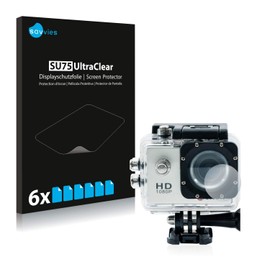 6x Screen Protector for Qumox SJ4000 Sports HD DV Action Cam Lens (housing) Protection Film - Crystal-Clear, Bubble-Free