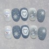 [Handmade Nail Tips] Nail Tips for a Snowy Day -
