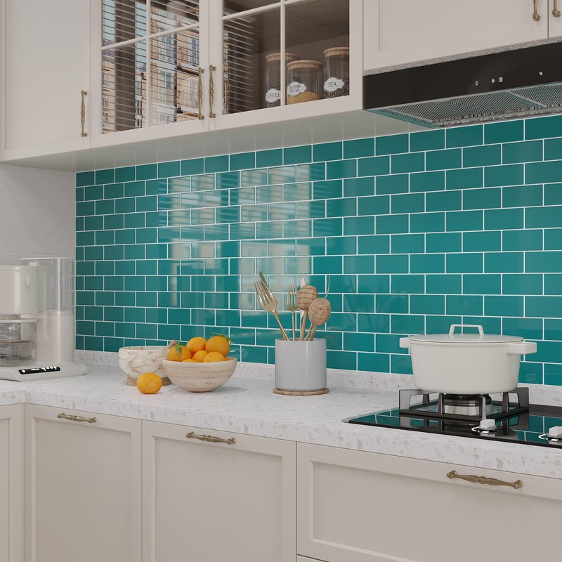VaryPaper 12''x12'' 10 Sheets Kitchen Backsplash Tiles Peel and Stick