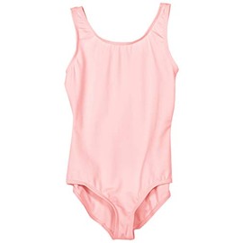 Capezio Girls' Big Team Basic Tank Leotard, Pink, Large