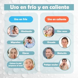 Máscara de Hielo, Máscara de Gel Frio Adecuadas para Ojos Hinchados/Ojeras/Migraña/Alivio del Estrés, Antifaz para Dormir Fria y Caliente con Respaldo