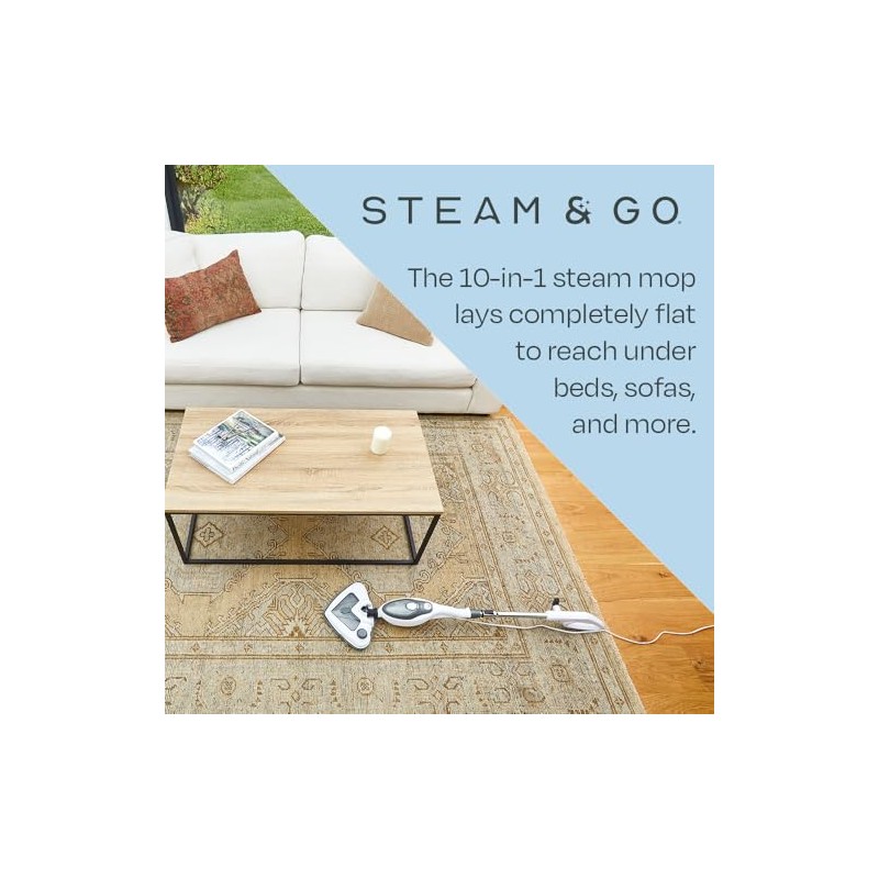 Steam & Go 10-in-1 Multi-Surface Steam Mop - Deep Clean
