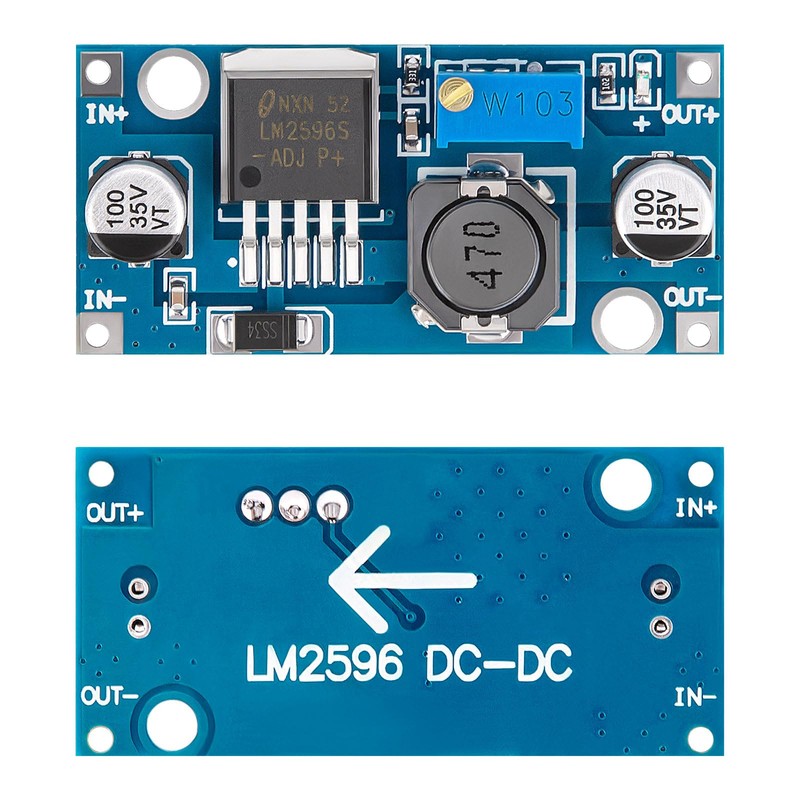 LM2596 DC-DC Buck Converter Module, 8 Pack Adjustable Voltage Regulator,