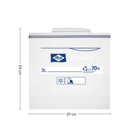 Bolsas De Congelación Herméticas Ziploc Albal Grandes 12 Unidades