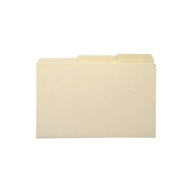 Staples 810353 Heavyweight Manila File Folders 3 Tab Legal 50/Box