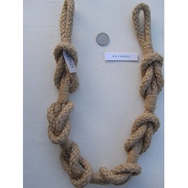 Shanklin Natural Jute Knotted Rope tiebacks