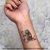 4 x 'Mole Digging With Shovel' Temporary Tattoos - Water
