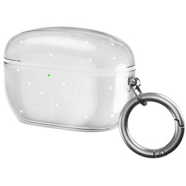 Valkit Compatible with Sony WF-1000XM5 Case Cover Clear, Soft TPU Protective Cover with Keychain for Women Men Shockproof Case for Sony WF1000XM5 True Wireless Earbuds