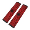 YANGDADA Stylish Red Spider Web Seat Belt Covers Soft Comfortable
