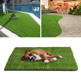 SHNOSU Artificial Grass Turf 2FTX16FT, 1.77 Inch Dog Grass Mat with Drain Holes Fake Grass Rug Outdoor Indoor, Customizable Realistic Artificial Lawn Carpet Garden Landscape Balcony Patio Backyard