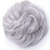 Hairpiece Bun Scrunchie Scrunchy Hair Extensions Silver Grey 40G Synthetic