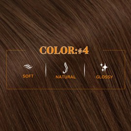 Easyouth Medium Brown Ponytail Hair Extensions Human Hair Remy Thick 16 Inch 80g Clip-In Ponytail Extension