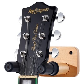 Leo Jaymz Leo Jaymz Guitar Wall Mount,Electric Guitar Wall Hanger,Solid Wood Guitar Wall Hook Holder Stand with Screws for Acoustic,Electric Guitar,Banjo,Bass,Mandolin
