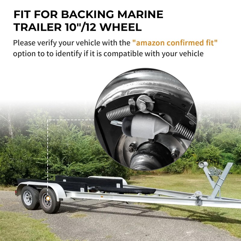 Fit for Backing Marine Trailer 10"/12" Hydraulic Brake Uni-Servo Wheel