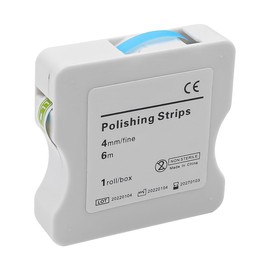 Alnicov Tooth Sandpaper Dental Polishing Strips 4mm Width 6m/Rolls/Box Tooth Sandpaper Interdental Sanding Tools for Polishing Teeth