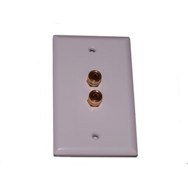 HdtvHookup Speaker Wall Plate 2 Terminal Binding Post Easy Install