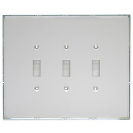 GlassAlike Triple Switch Acrylic Mirror Switch Plate