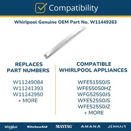 Whirlpool W11449263 W10642989 OEM Range Oven Control Board, White