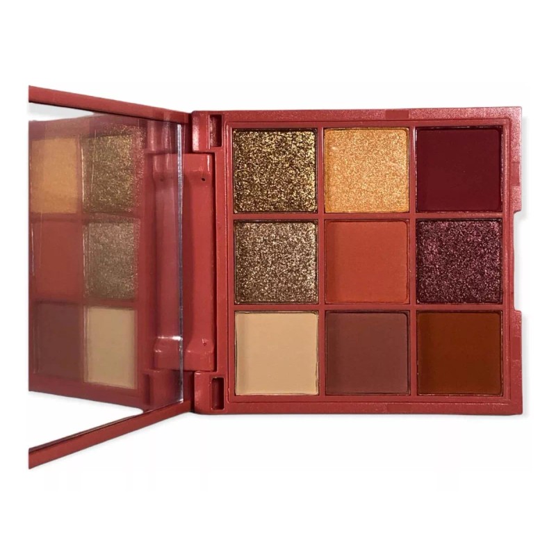 Bonita Cosméticos Paleta De 9 Sombras De Ojos Mate, Shimmer