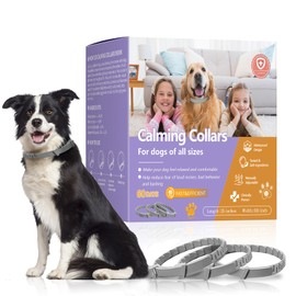 Calming Collar for Dogs with Long-Lasting Pheromone | Dog Calming Collar Helps Reduce Unwanted Behavior | Stress Relief for Puppy & Adult Dogs, ‌Waterproof Calm & Relaxation Lasts 60 Days, 3 Pack