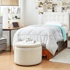 DormCo 2East™ - Storage Comfort Seat Ottoman - White