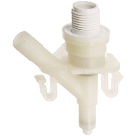 Dometic 385311641 Genuine OEM Water Valve Kit | 300 301 310 320 Dometic and Sealand Toilets | Includes Hose Clamp and Fasteners | White Compact Kit for Efficient Repair and Replacement
