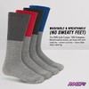 Rocky Calcetines térmicos para hombre, Gris (paquete de 6), Large