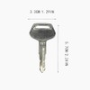 12PCS 787 Ignition Keys，Replaces OEM Part TR261434 Compatible with Komatsu