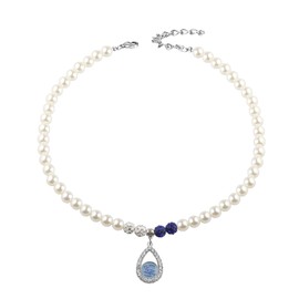 UJIMS Zeta Amicae Sorority Gift Greek Sorority Pearl Necklace Sorority Sister Jewelry for Women Paraphernalia Graduation Gift (ZtaAmicaePearlNecklace)