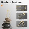 LE-stone 1000Pcs Safety Pin Metal Bulb Gourd Pins Pear Shaped