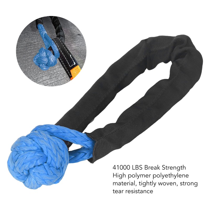 Soft Shackle 20mm 41000 LBS Break Strength Recovery Rope Shackle
