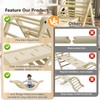 bbgroundgrm Pikler Triangle Set Climber 5 in 1, Toddler Climbing