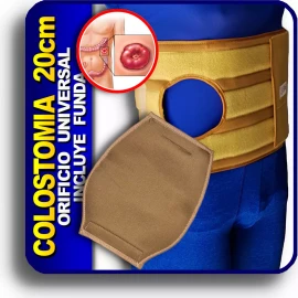 Ortopedicos Medica Plus 20cm Faja Para Colostomia Ileostomia Con Funda Para Bolsa