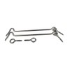 2 x Stainless Steel Storm Hooks, Window Hooks, Door Hooks,