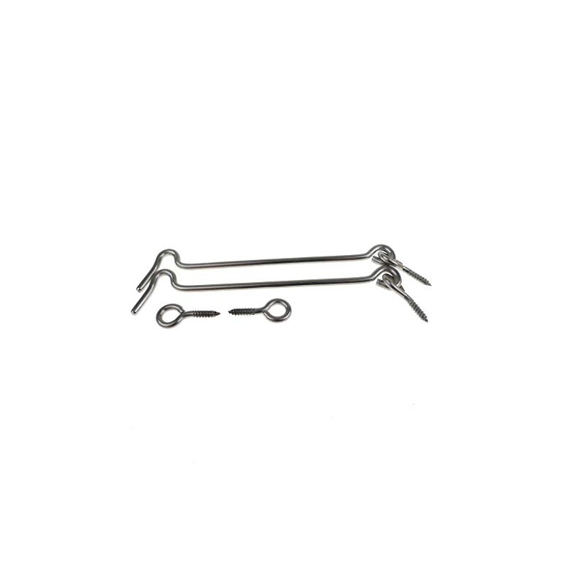 2 x Stainless Steel Storm Hooks, Window Hooks, Door Hooks,