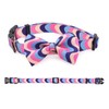 COSYHOMELONDON patterned Dog Collar with Bowtie, Durable Adjustable and Comfortable