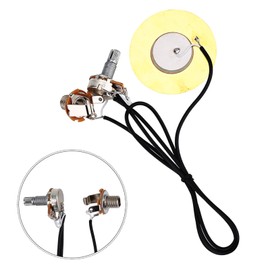 Piezo Pickup, 50mm Metal Pickup, Piezo Converter, Pre-Wired Amplifier Pickup for Guitar Accessories, Piezo Pickup for Acoustic Guitar, Acoustic Guitar Parts
